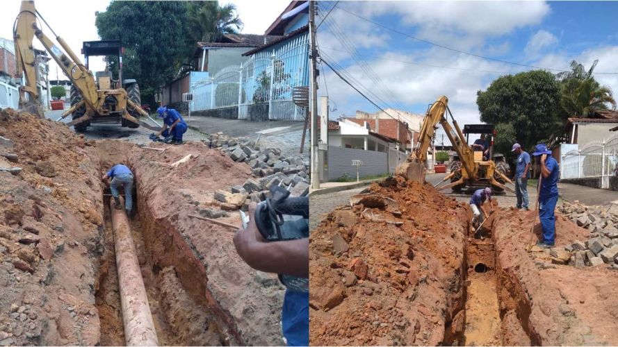 SAAE realiza obras no Bairro Santa Cruz SAAE realiza obras no Bairro Santa Cruz