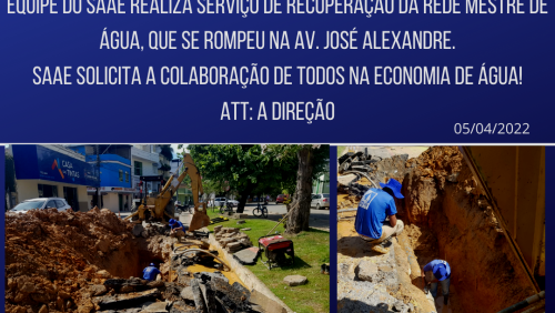 MANUTENÇÃO NA REDE MESTRE MANUTENÇÃO NA REDE MESTRE